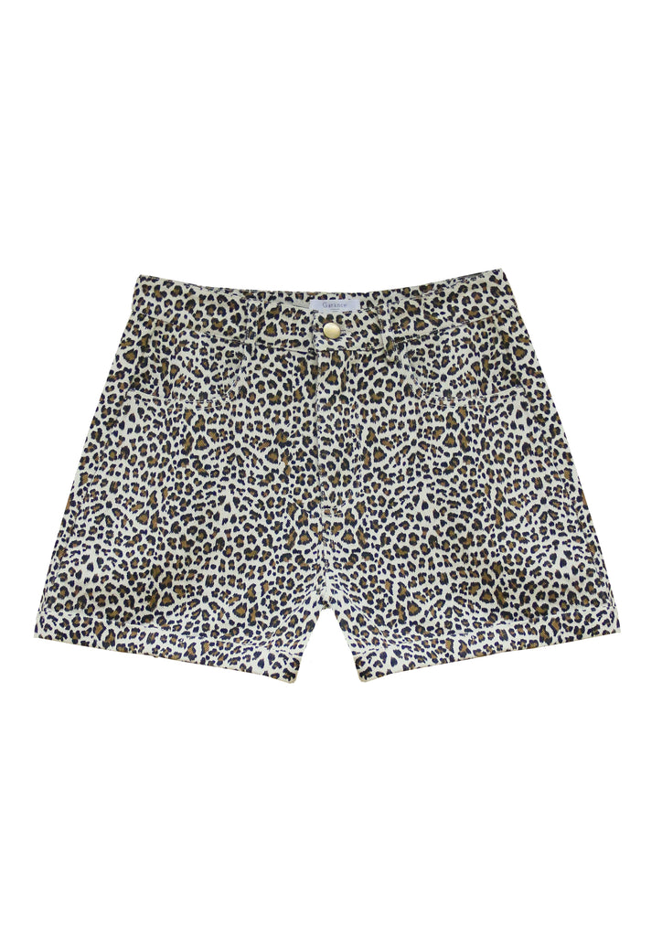 short en coton imprimé léopard poches avant garance paris été vêtement femme 